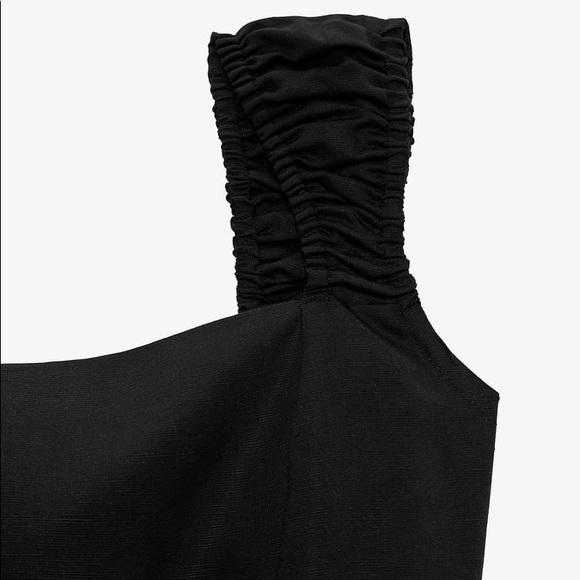 Corset-Back Black Midi Dress - Picture 8 of 9